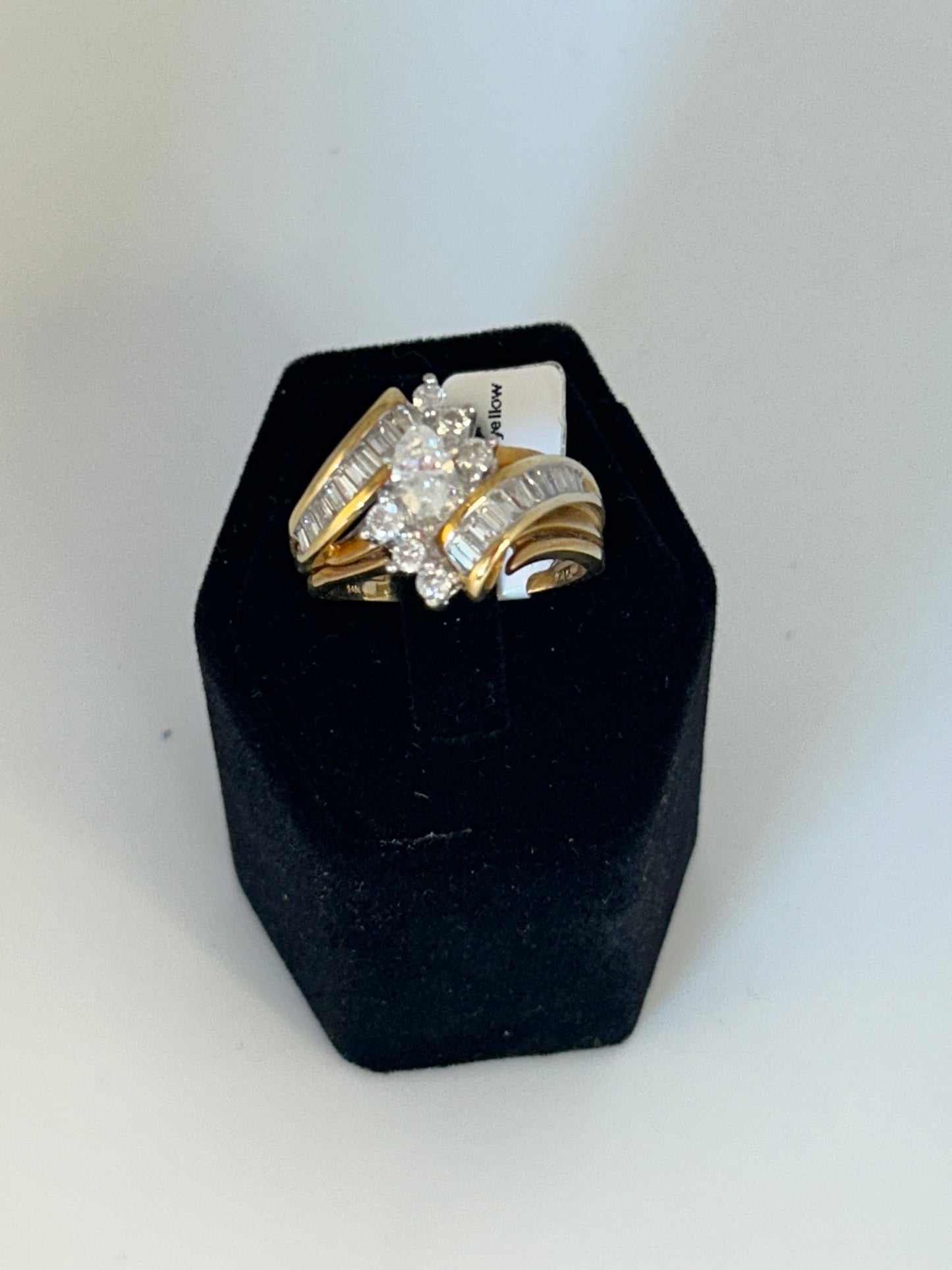 14k Yellow Gold Diamond Ring 1 1/4 CTW