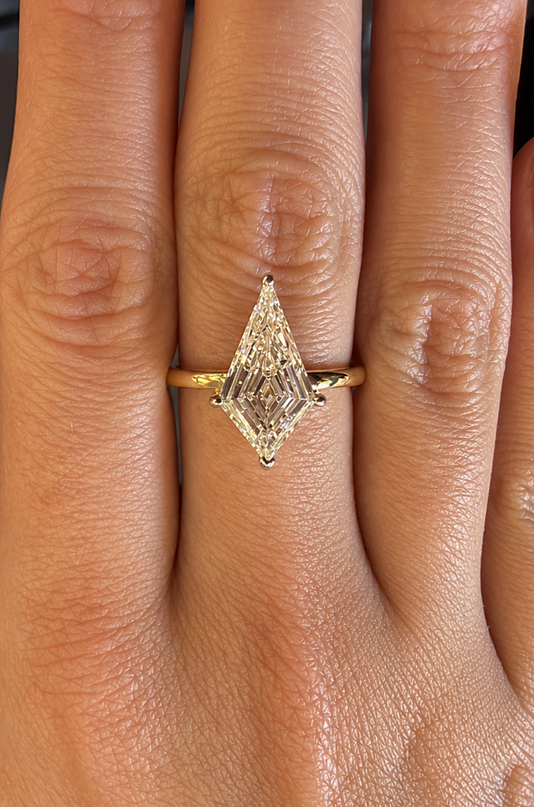 2.00 CT Lab-Grown Kite-Cut Diamond Solitaire