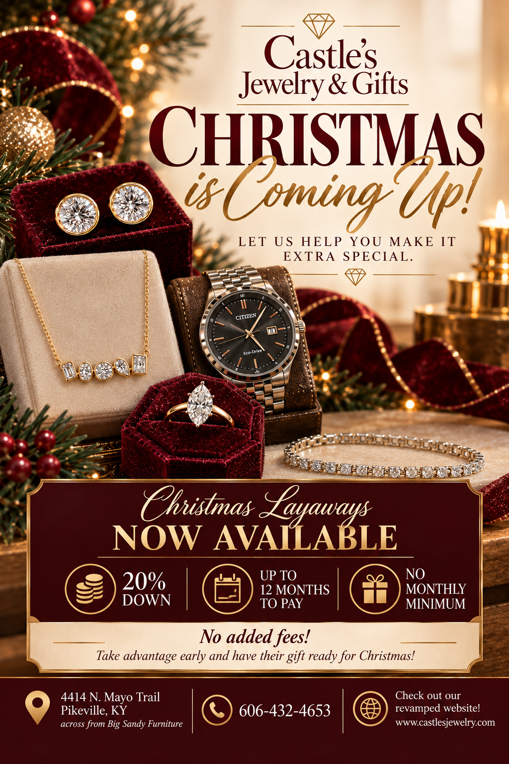Castles Jewelry and Gifts promotion